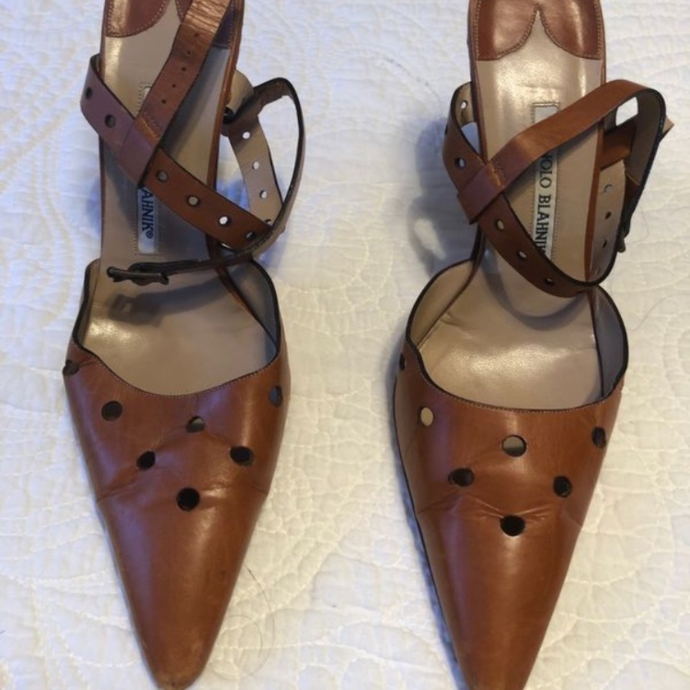 Manolo Blahnik size 38 1/2 Authentic